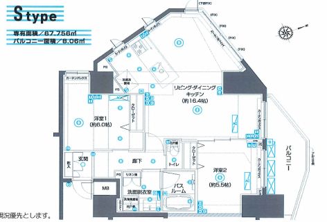 ZOOM駒込 9階 間取り図