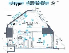 ZOOM駒込 4階 間取り図