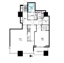 シティタワー高輪 16階 間取り図