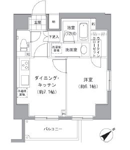 グランベル中落合 203 間取り図