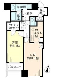 大崎ウエストシティタワーズ イースト 6階 間取り図