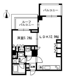 レジディア中落合 B501 間取り図