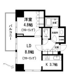 アトラスタワー小石川 3階 間取り図