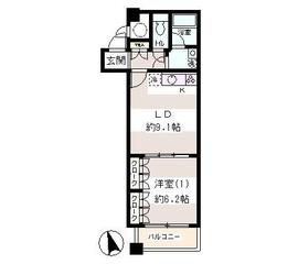 ニチレイ明石町レジデンス 1705 間取り図