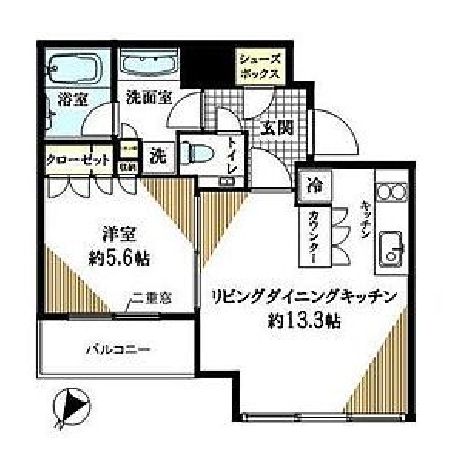 THE ROPPONGI TOKYO CLUB RESIDENCE 12階 間取り図