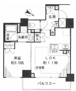 パークハウス目黒アーバンス 2階 間取り図