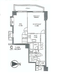 NK青山ホームズ 405 間取り図