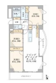 ユニーブル恵比寿 5階 間取り図