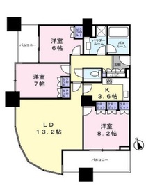 ザ・タワーグランディア 16階 間取り図