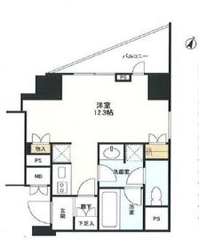 パークハウス牛込神楽坂 4階 間取り図