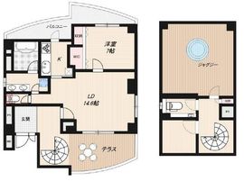 TRES赤坂 602 間取り図