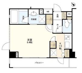 クオリア恵比寿サウス 2階 間取り図