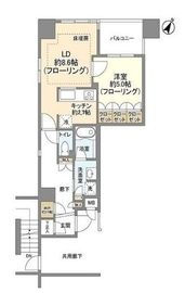 ルネ神楽坂 15階 間取り図