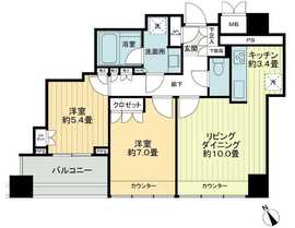 グランスイート麻布台ヒルトップタワー 16階 間取り図