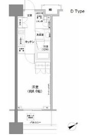パークハビオ西新宿 804 間取り図