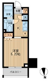 KDXレジデンス東新宿 1402 間取り図