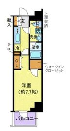 デュアレス千代田三崎町 8階 間取り図