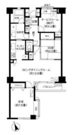 代々木カサグランデ 302 間取り図