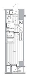 プレミアムキューブ都立大学#mo 204 間取り図