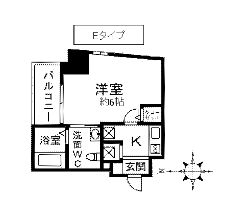 アジールコート中野坂上 505 間取り図