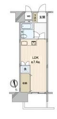 虎ノ門ガーデン 2階 間取り図