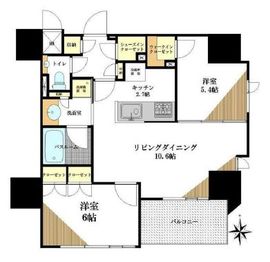 ジオ西新宿ツインレジデンス 10階 間取り図