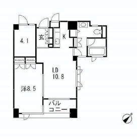 ドム麻布台ルミネス 6階 間取り図