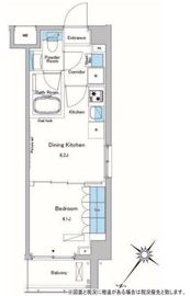 ルフォンプログレ中野富士見町 406 間取り図