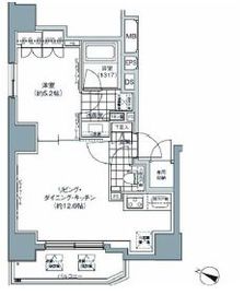 パークハビオ北品川 1101 間取り図