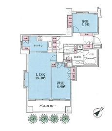 クリオレミントンハウス恵比寿 1階 間取り図