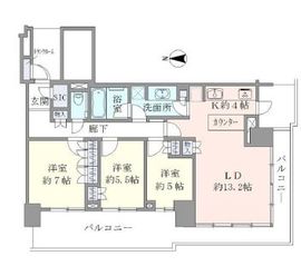 ベイズタワー＆ガーデン 28階 間取り図