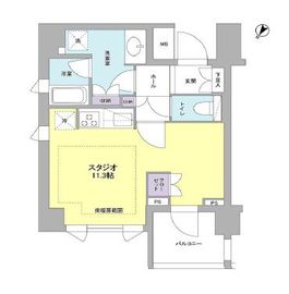 リヴェール赤坂 501 間取り図