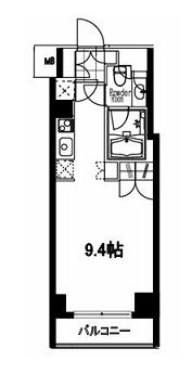 フレンシア麻布十番サウス 403 間取り図