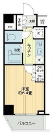 アクサス新宿タワーズイースト 8階 間取り図