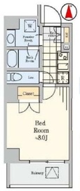 クレストコート菊川 201 間取り図