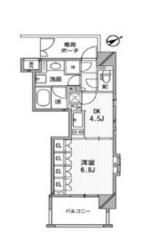 ライオンズシティ白金高輪 407 間取り図