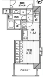 ライオンズシティ白金高輪 507 間取り図