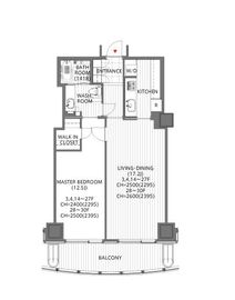 愛宕グリーンヒルズフォレストタワー 2603 間取り図