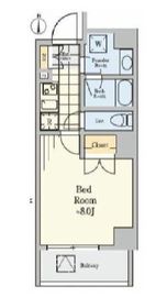 クレストコート菊川 302 間取り図