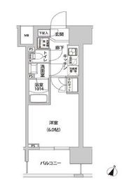 ラクラス幡ヶ谷 1104 間取り図