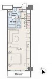 六本木デュープレックスエムズ 410 間取り図