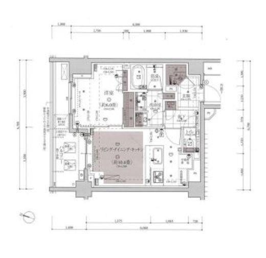 レフィール参宮橋ヒルズ 4階 間取り図