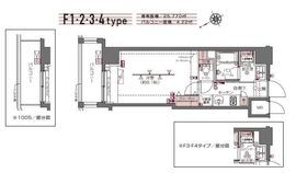 ZOOM白金高輪 5階 間取り図