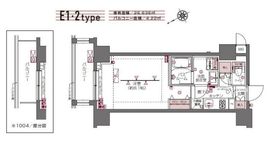 ZOOM白金高輪 2階 間取り図