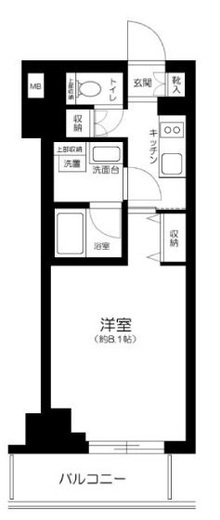 ZOOM白金高輪 10階 間取り図