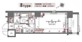 ZOOM白金高輪 2階 間取り図