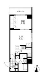 プライマル錦糸町 412 間取り図