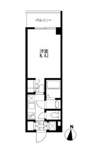 プライマル錦糸町 604 間取り図