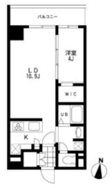 プライマル錦糸町 710 間取り図