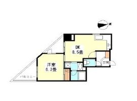 THEパームス代々木上原コスモテラス 7階 間取り図